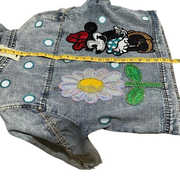 (H-217) Minnie Mouse Embellished Denim Jacket Size XL - Picture 12 of 13